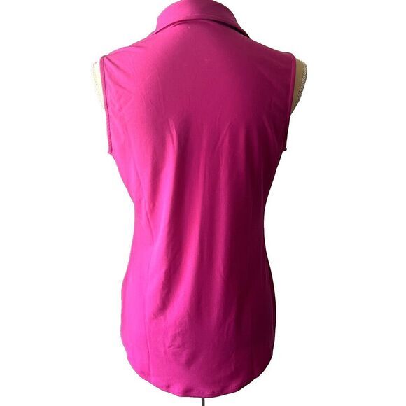 JONES NEW YORK SIGNATURE Women's Blouse Size S Pink Sleeveless Pockets Stretch‎ - Picture 4 of 13